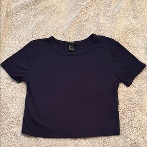 Forever 21 Dark Blue Crop Top